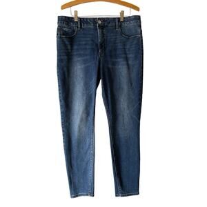 WHBM White House Black Market High-Rise Skinny Jeans Size 14 Denim Medium Wash